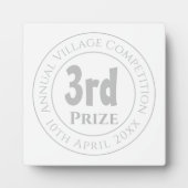 Photo Compétition 3e Prix Trophée Plaque (Devant)