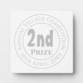 Photo Concours 2e Prix Trophée Plaque (Devant)