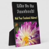 Photo Contre-plaque Comme nous Sur Facebook! plaque (Côté)