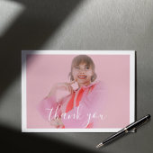 Photo Coquette Light Bow Carte de remerciements