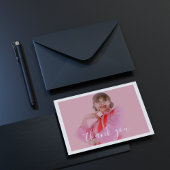 Photo Coquette Ruban Bow Carte de remerciements