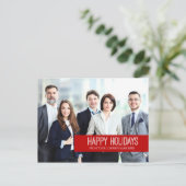 Photo Corporate Happy Holidays Cartes postales (Debout devant)