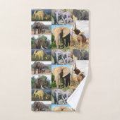 Photo couleur éléphant (Serviette à main)