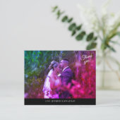 Photo couleur et carte postale Merci noir (Debout devant)