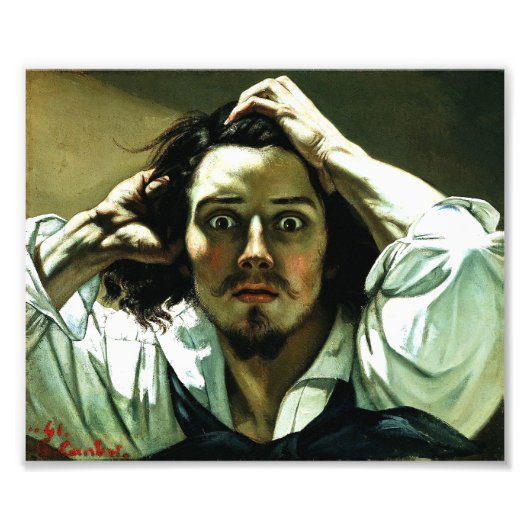 Photo Courbet L'Homme Désespéré Impression (Devant)