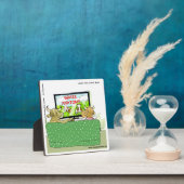 Photo Cow TV Funny Cartoon Plaque (Insitu)