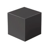 Photo Crayon Color Black Cube Box (Angle devant)