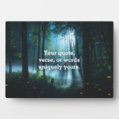 Photo Create Your Own Quote Plaque (Devant)