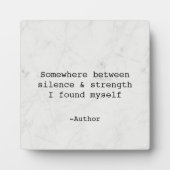 Photo Create Your Own Quote Plaque (Devant)