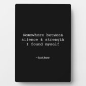 Photo Create Your Own Quote Plaque (Devant)