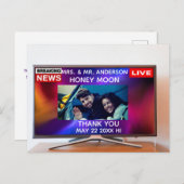 Photo créative merci carte postale (Devant / Derrière)