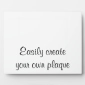 Photo Créez facilement votre propre plaque - Horizontale (Devant)