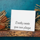 Photo Créez facilement votre propre plaque - Horizontale (Côté)