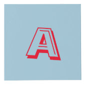 Photo Cube - Bloc Alphabet avec photo (Devant)