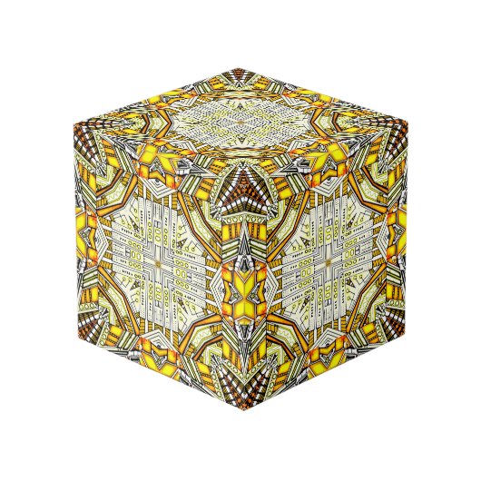 Photo Cube d'art de l'imagination du néon (Angle devant)