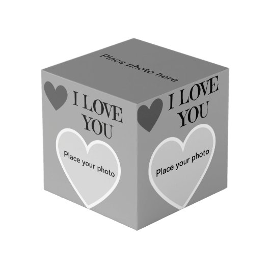 Photo Cube I Love you (Angle devant)