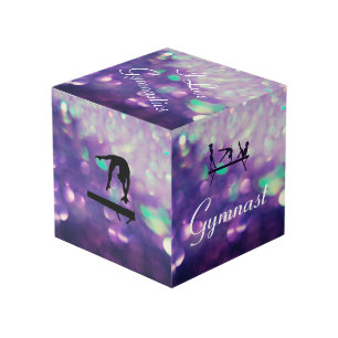 Photo Cube Personnalisé Purple Gymnastique Filles