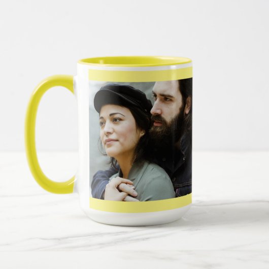 PHOTO CUSTOM Coffee Mug ROMANTIC COUPLE (Gauche)