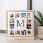 Photo Custom Family Collage Personnalité de White<br><div class="desc">Créez votre propre collage photo personnalisé 12,  carrelage en céramique avec vos images personnalisées sur un simple arrière - plan blanc moderne. Le visage en céramique carrelage comporte également votre monogramme. Ajoutez vos photos,  designs ou oeuvres d'art préférés pour créer quelque chose de vraiment unique.</div>