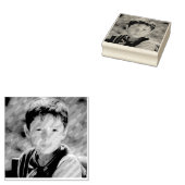 PHOTO CUSTOM RUBBER STAMP 	RUBBERSTEMPEL (Gestempeld)