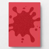 Photo Custom Tomato Red Splash Display Plaque (Devant)