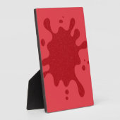 Photo Custom Tomato Red Splash Display Plaque (Côté)