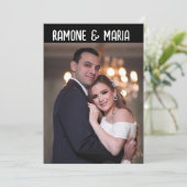 PHOTO CUSTOM WEDDING INVITATIONS (Debout devant)