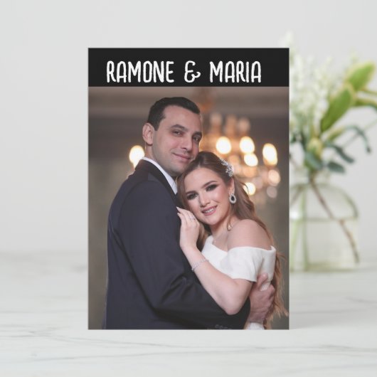 PHOTO CUSTOM WEDDING INVITATIONS (Debout devant)