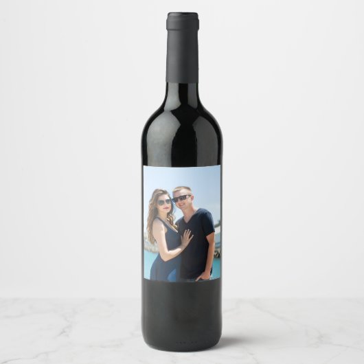 PHOTO CUSTOM WINE LABEL WIJN ETIKET (Voorkant)