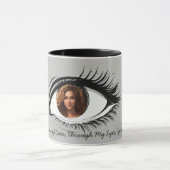 Photo customisée et Mug imprimée en texte (Centre)