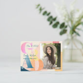 Photo Cute 2025 Graduation Party Mini Invitation (Debout devant)