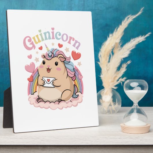 Photo Cute Capybara Vibes Tabletop Plaque (Côté)
