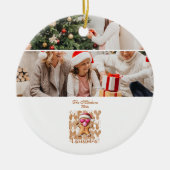 Photo Cute Gingerbread  Christmas  Keramisch Ornament (Voorkant)