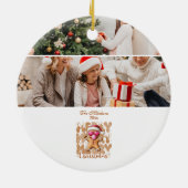 Photo Cute Gingerbread  Christmas  Keramisch Ornament (Achterkant)