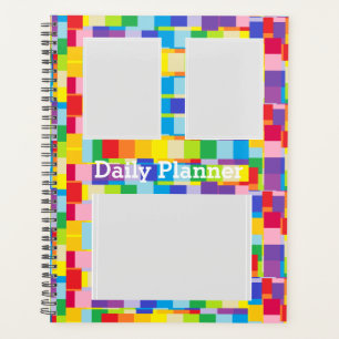 Photo Daily Planner avec Arrière - plan coloré