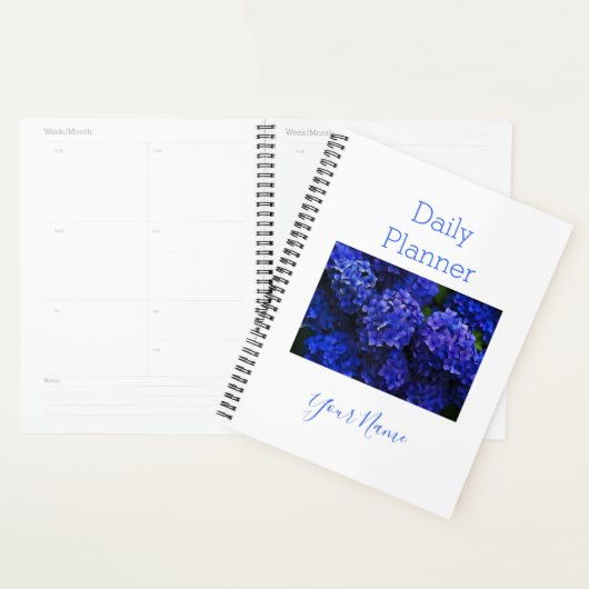 Photo Daily Planner Blue Hydrangea - HAMbWG (Devant avec enveloppe)