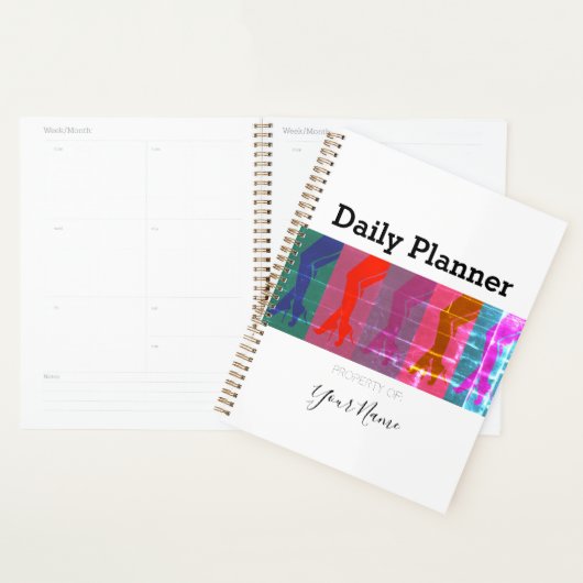 Photo Daily Planner en noir et blanc - HAMbWG (Devant avec enveloppe)