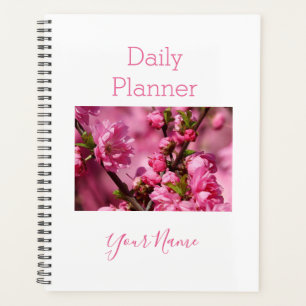 Photo Daily Planner Pink Flower Tree - HAMbWG