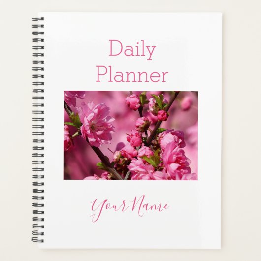 Photo Daily Planner Pink Flower Tree - HAMbWG (Devant)