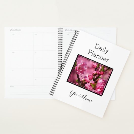 Photo Daily Planner Pink Flower Tree - HAMbWG (Devant avec enveloppe)