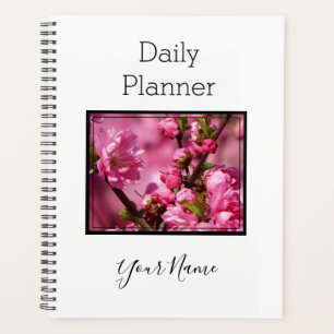 Photo Daily Planner Pink Flower Tree - HAMbWG
