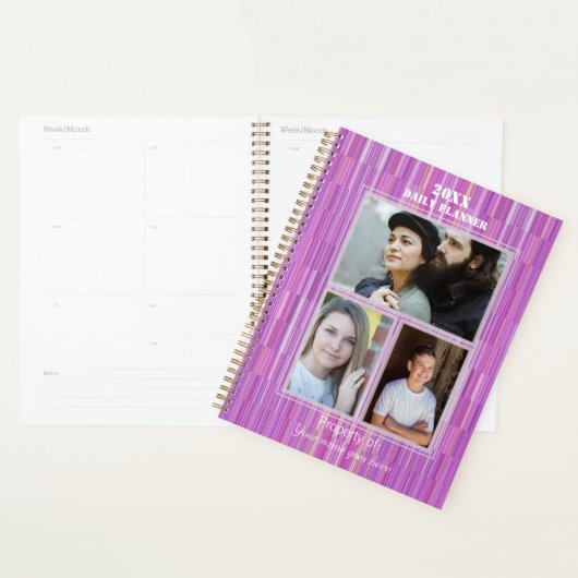 Photo Daily Planner Violet HAMbyWG (Devant avec enveloppe)
