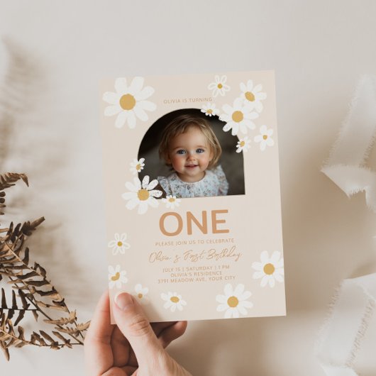 Photo Daisy Premier Invitation