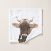 Photo d'animal de ferme de vache (Gant de toilette)