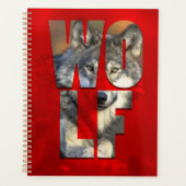 Photo d'animal de loup avec typographie (Devant)