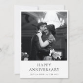 Photo d'anniversaire | Carte élégante moderne mini (Devant)