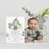 Photo d'anniversaire Invitation de la fête d'autom (Debout devant)