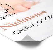 Photo d'anniversaire moderne Poster de l'étape (Coin)