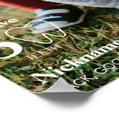 Photo d'anniversaire moderne Poster de l'étape (Coin)