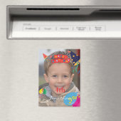 Photo d'anniversaire personnalisé joyeux Magnet (In Situ (Lave-vaisselle))